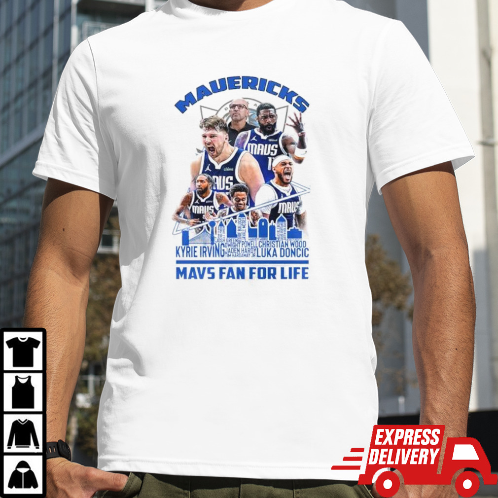 Dallas Mavericks Mavs Fan For Life Skyline NBA Playoffs shirt