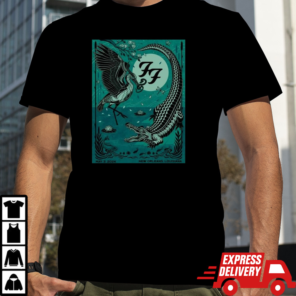 Foo Fighters 2024 New Orleans Jazz Fest Poster Shirt