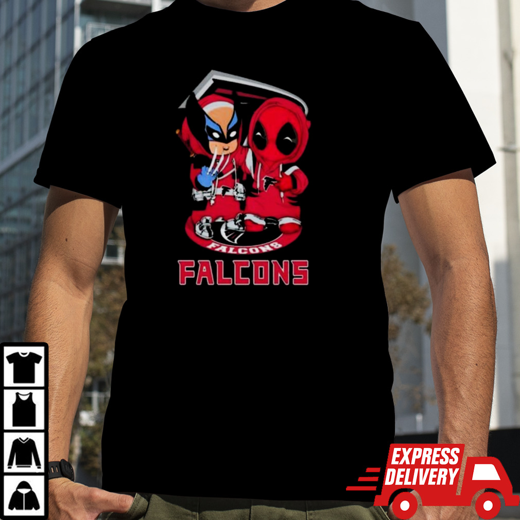 Friends Marvel Deadpool Wolverine Atlanta Falcons Shirt