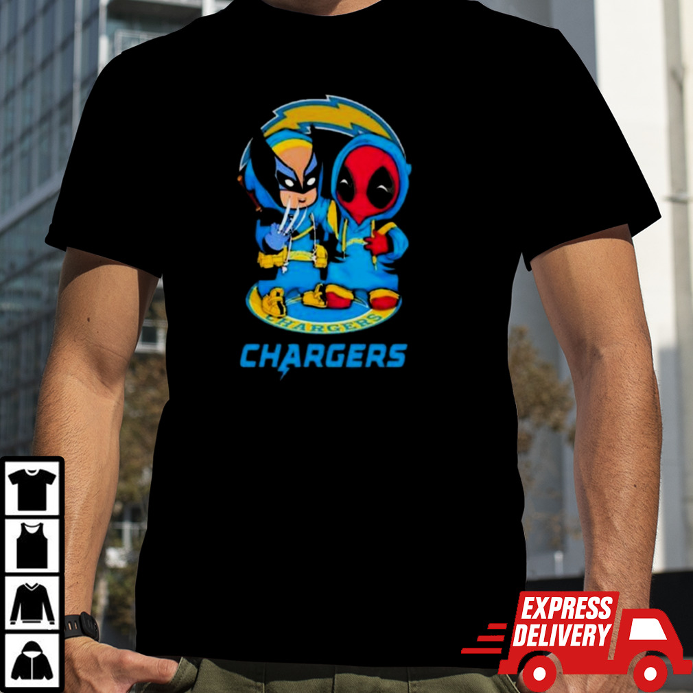 Friends Marvel Deadpool Wolverine Los Angeles Chargers Shirt