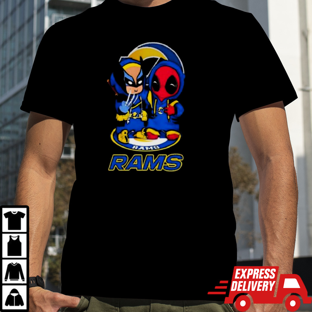 Friends Marvel Deadpool Wolverine Los Angeles Rams Shirt