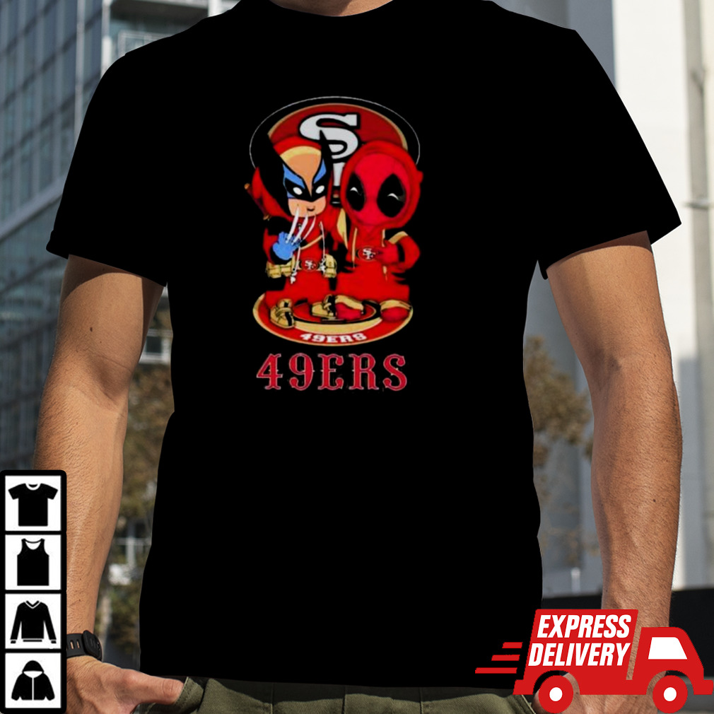 Friends Marvel Deadpool Wolverine San Francisco 49ers Shirt