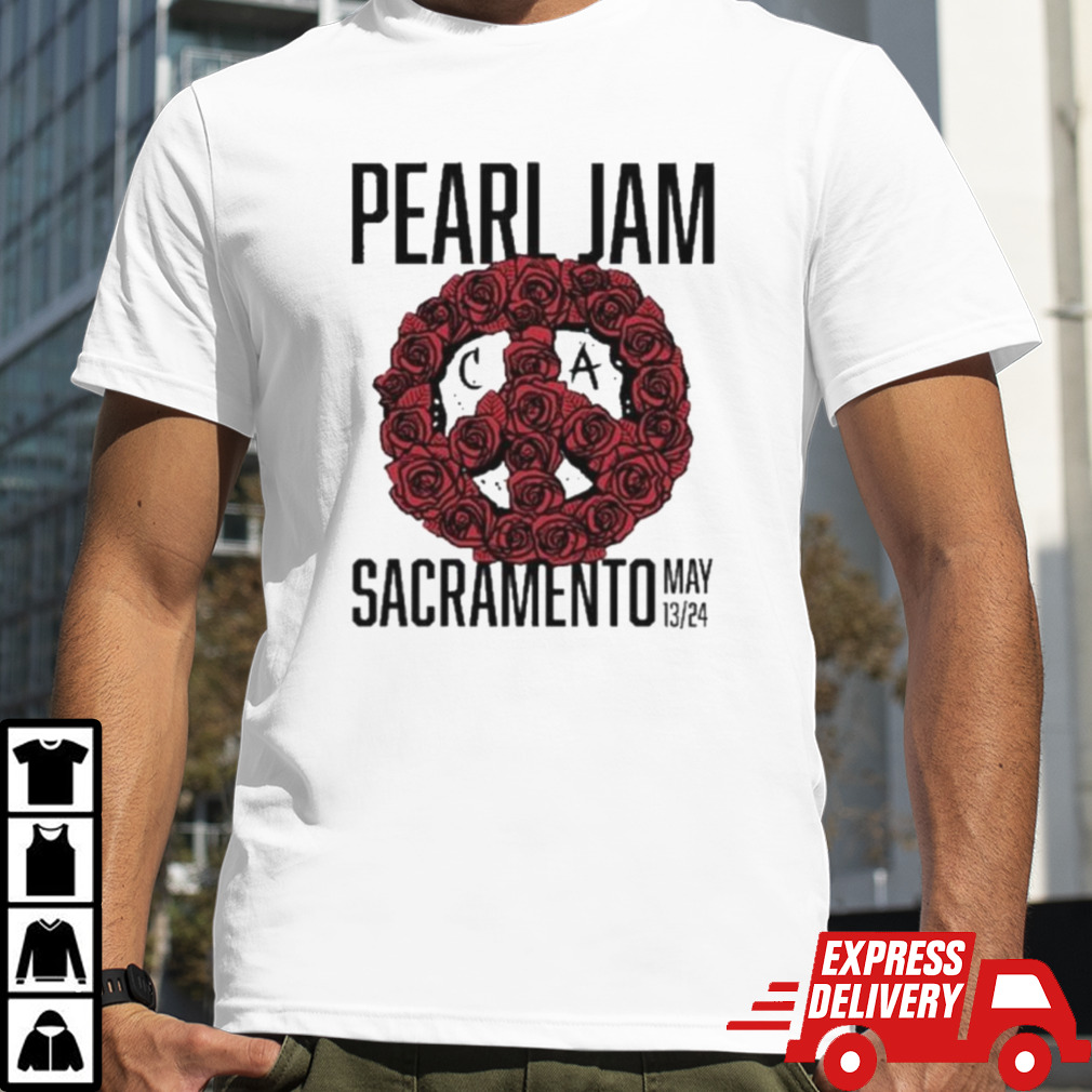 May 13 Sacramento, CA USA Pearl Jam 2024 Event Tee Shirt