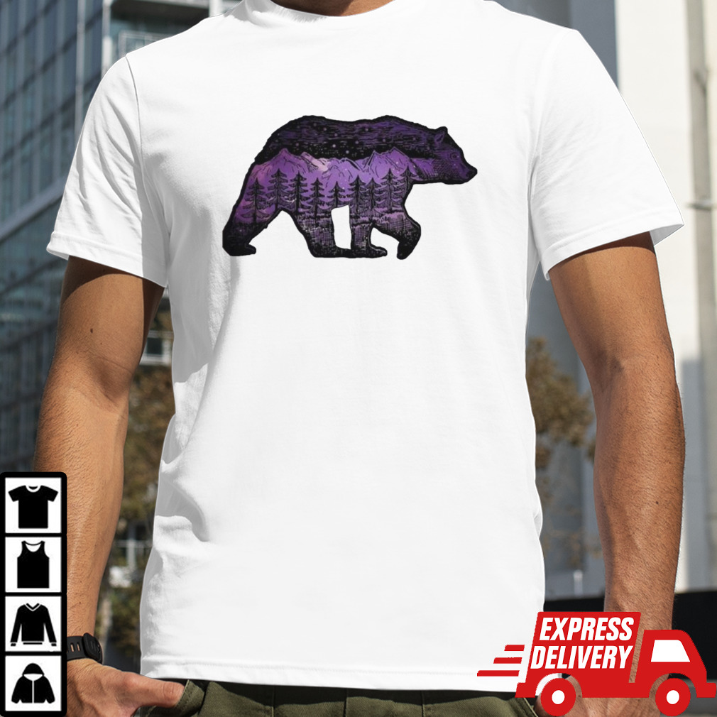 Alaskan Bear With Lake & Mountain Souvenir shirt