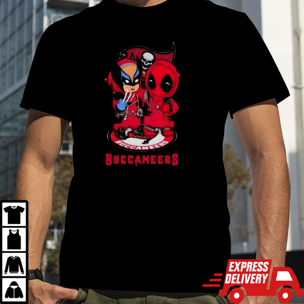 Friends Marvel Deadpool Wolverine Tampa Bay Buccaneers Shirt