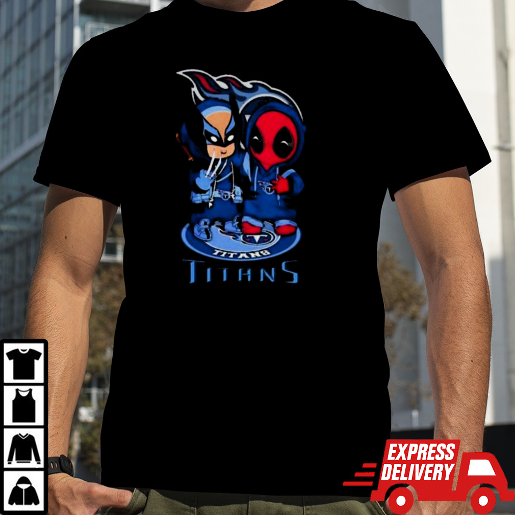 Friends Marvel Deadpool Wolverine Tennessee Titans Shirt