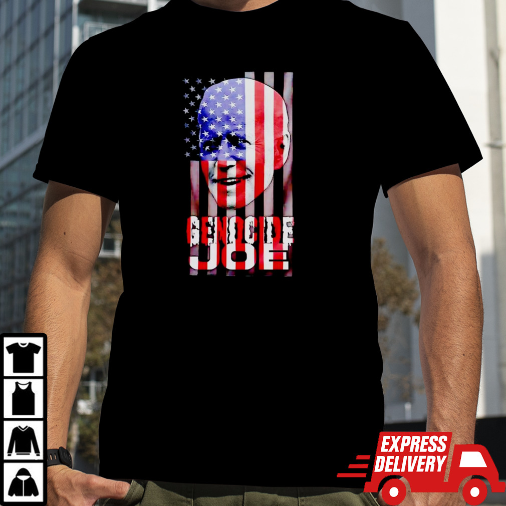 Genocide Joe Biden USA flag shirt