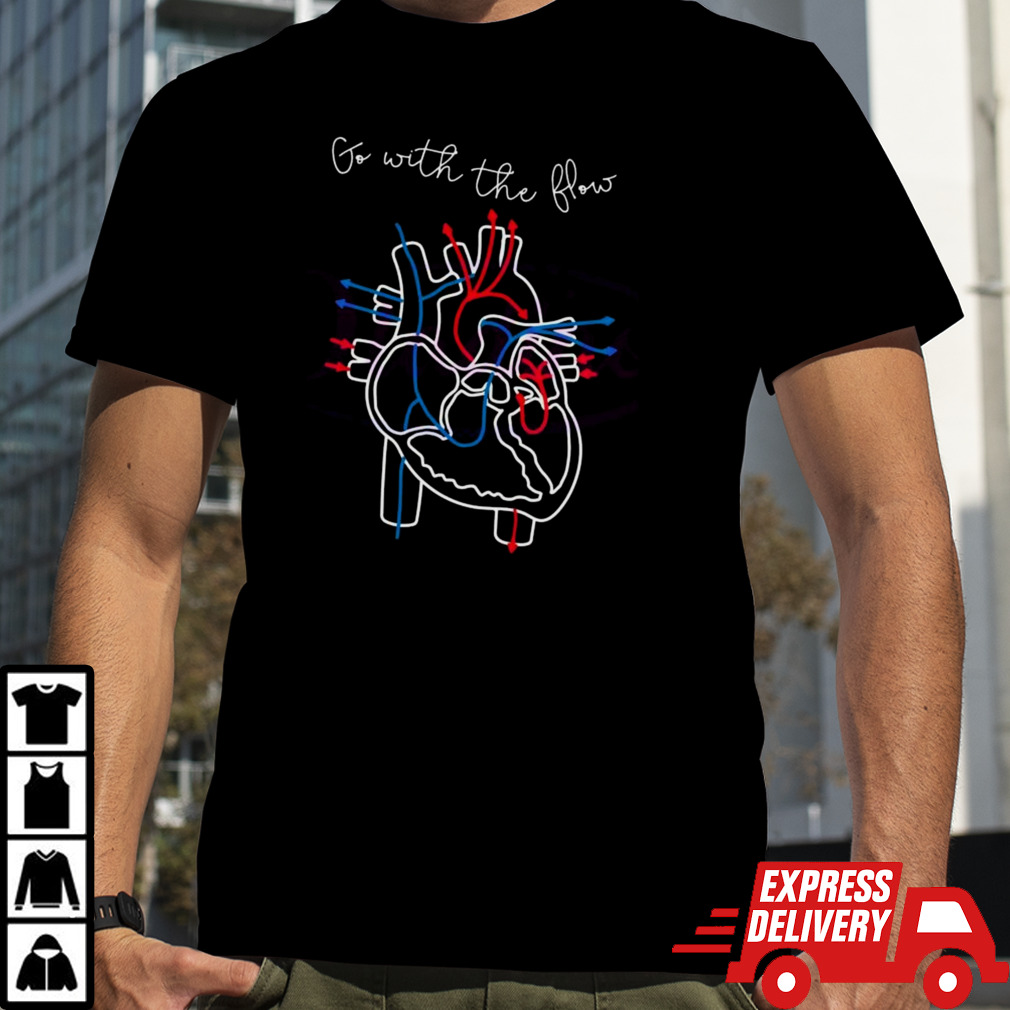 Go With The Flow CVICU Nurse Shirt