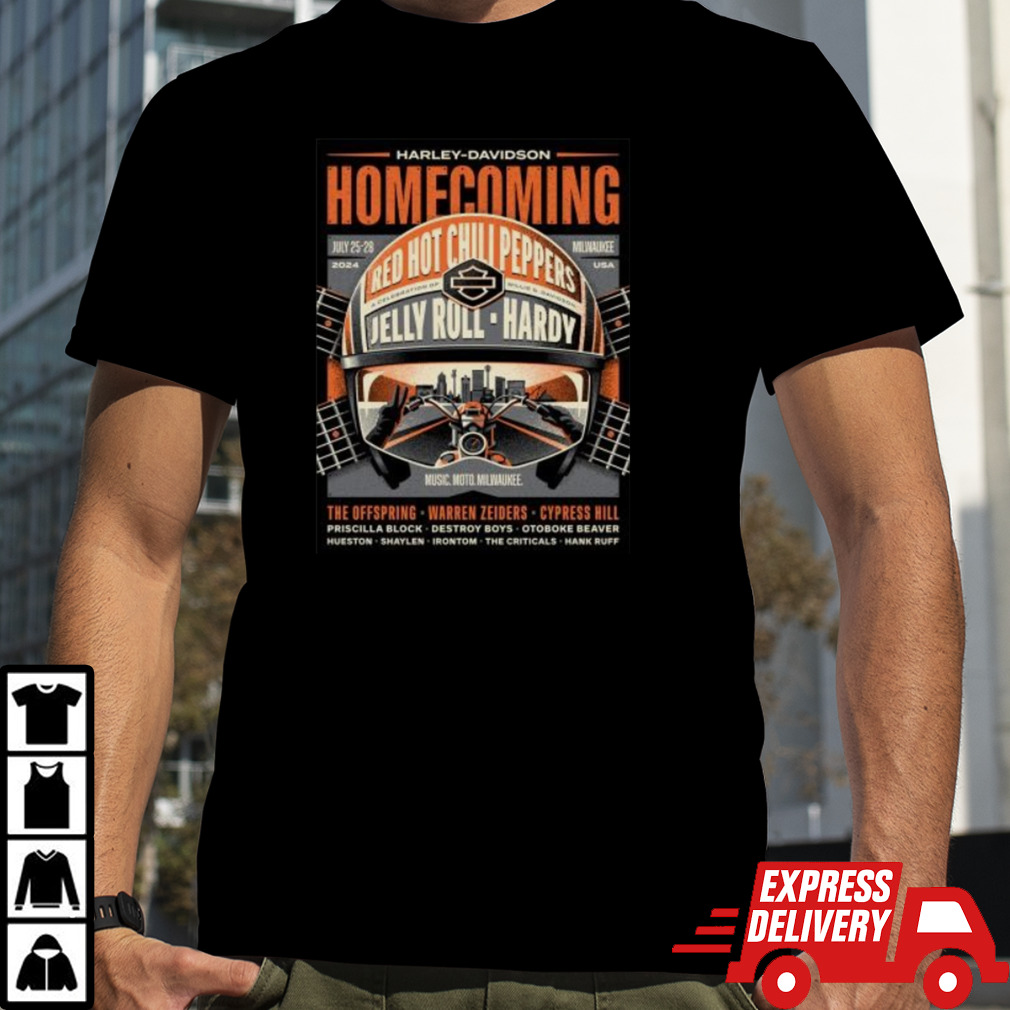 Harley-Davidson Homecoming Milwaukee, WI July 25-28, 2024 Poster Shirt