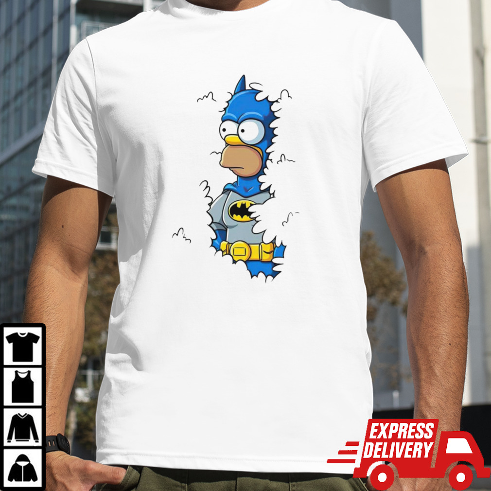 Hedgeman Homer Simpson x Batman shirt