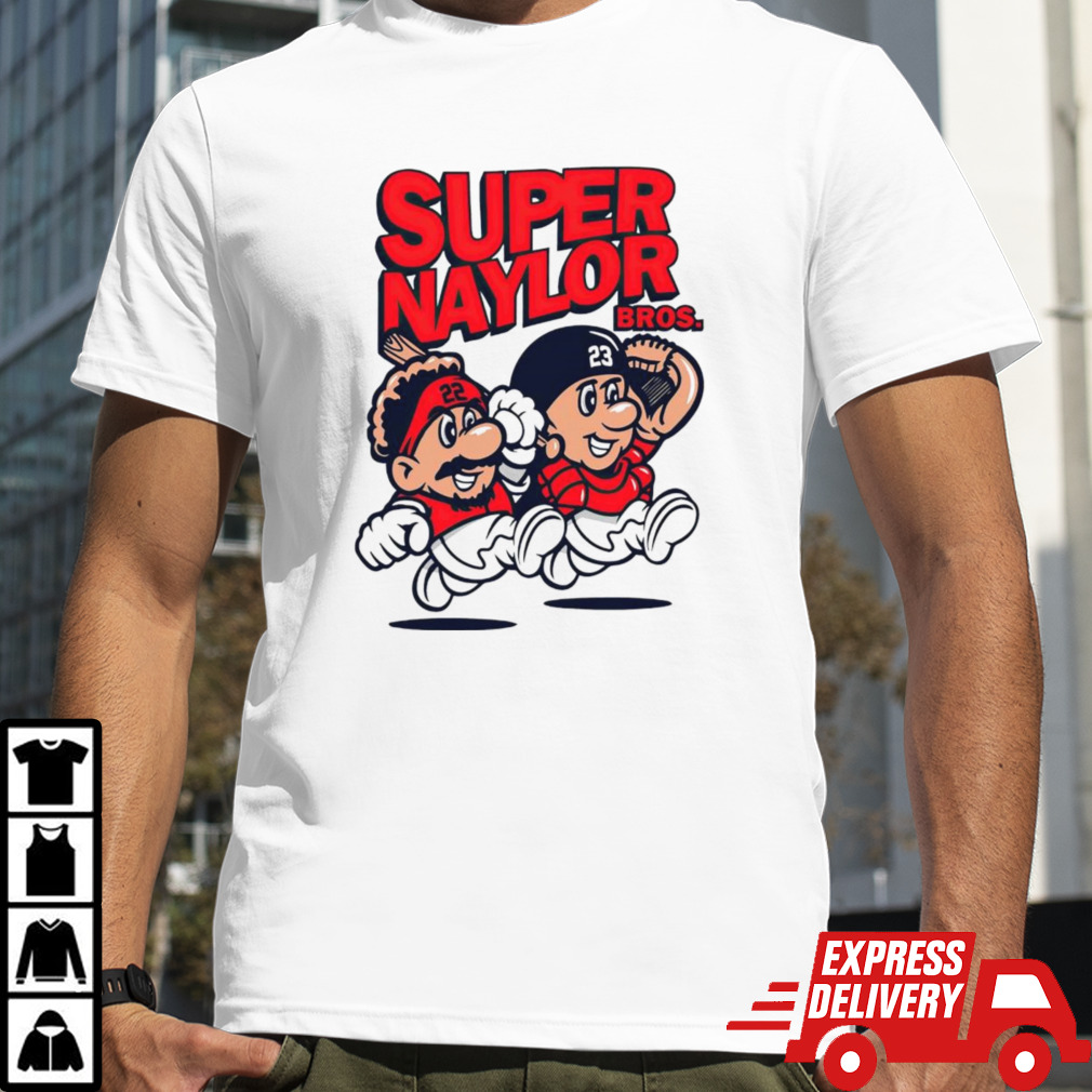 Josh and Bo Naylor Super Naylor Bros Cleveland Guardians shirt