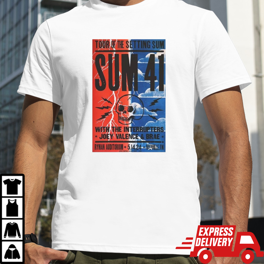 Sum 41 Nashville, Tn 2024 T-shirt