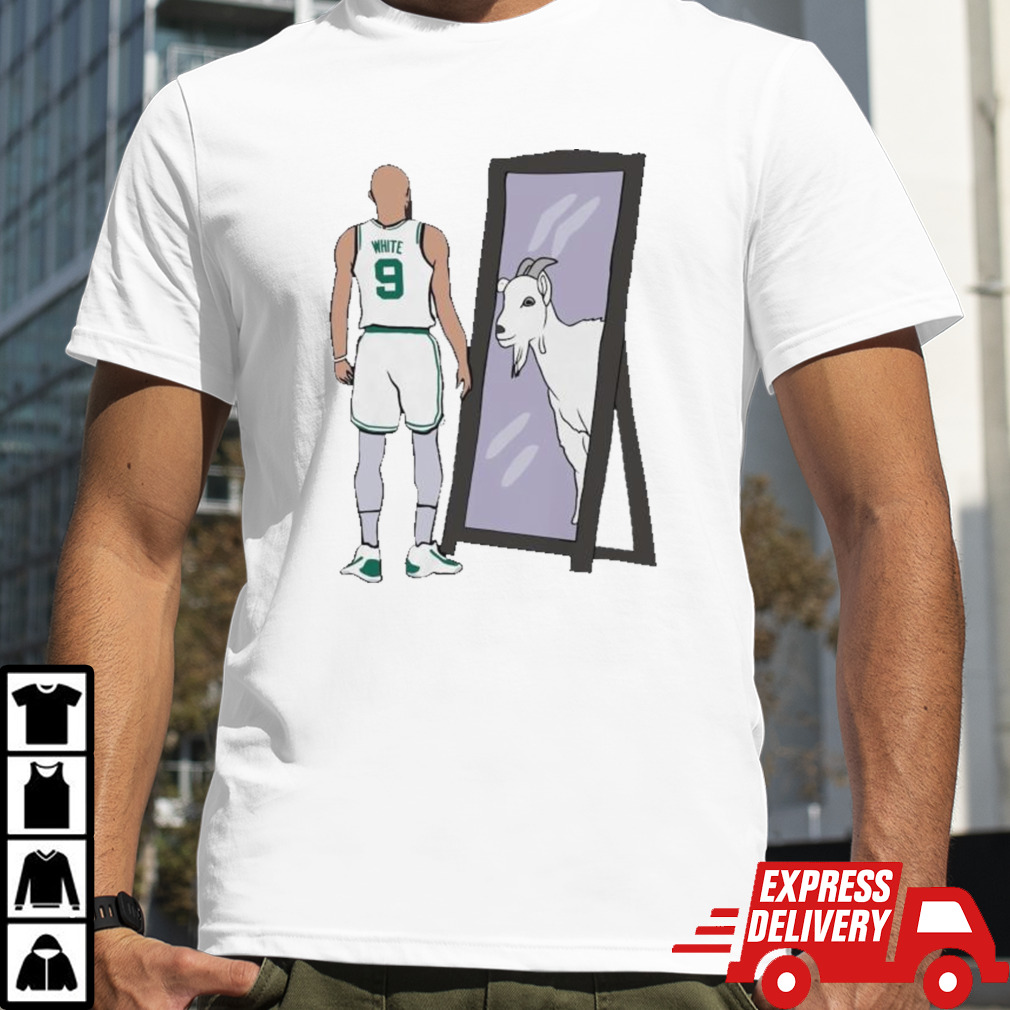 Derrick Richard White Mirror GOAT Boston Celtics Shirt