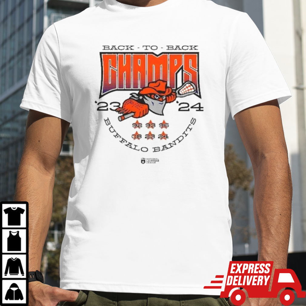 Back-To-Back ’23 ’24 NLL Cup Champions Buffalo Bandits Shirt