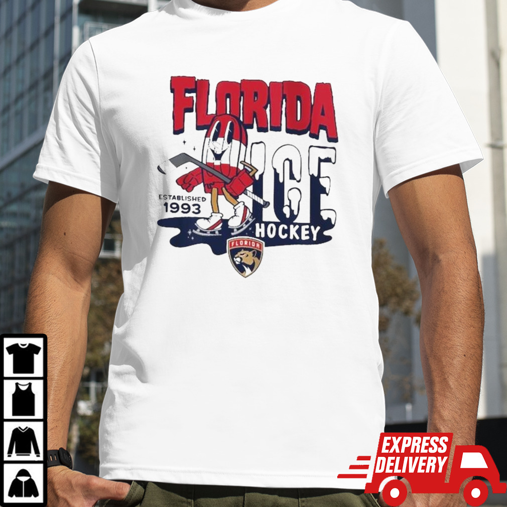 Florida Panthers Mitchell & Ness Gray Popsicle Shirt