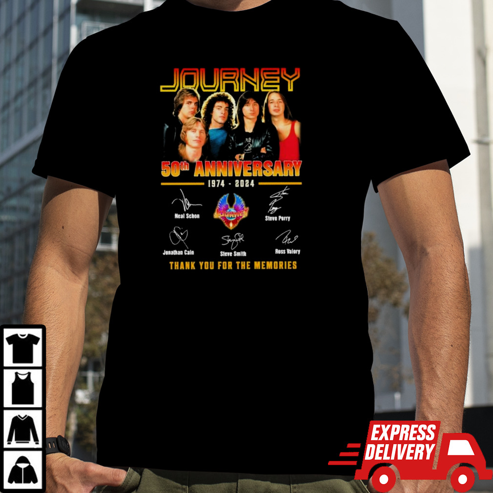 Journey 50th Anniversary 1974-2024 Thank You For The Memories Signature Shirt