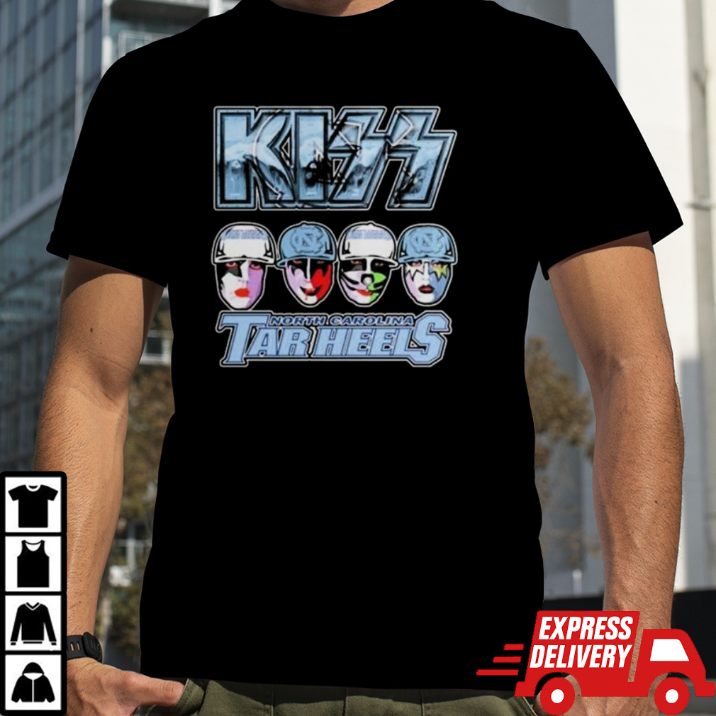 Kiss V1 North Carolina Tar Heels shirt