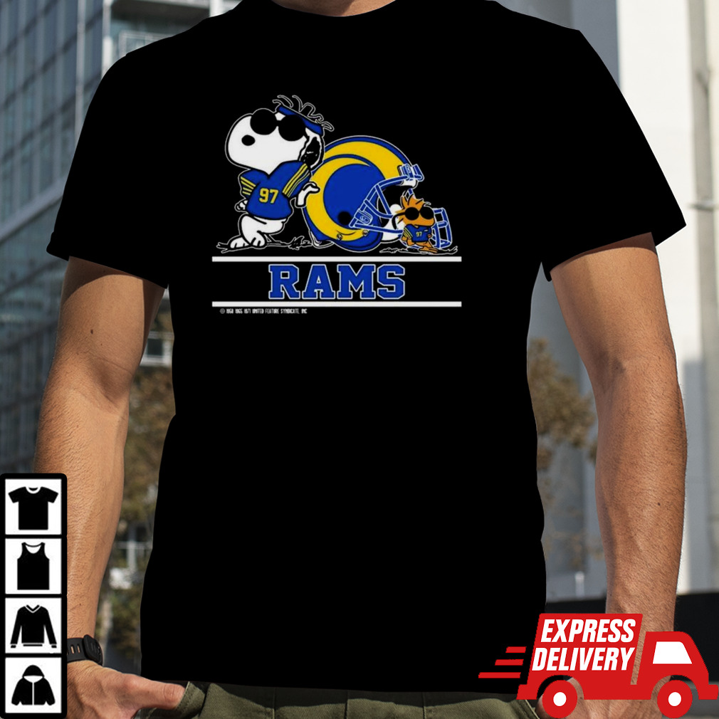 Los Angeles Rams Snoopy Football Captain Peanuts Team 2024 T-shirt