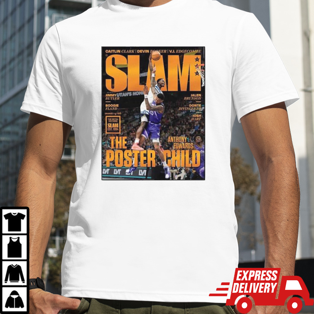 Iconic Dunk Moment Ant On The Cover Of Slam Online Orange Metal Poster T-Shirt