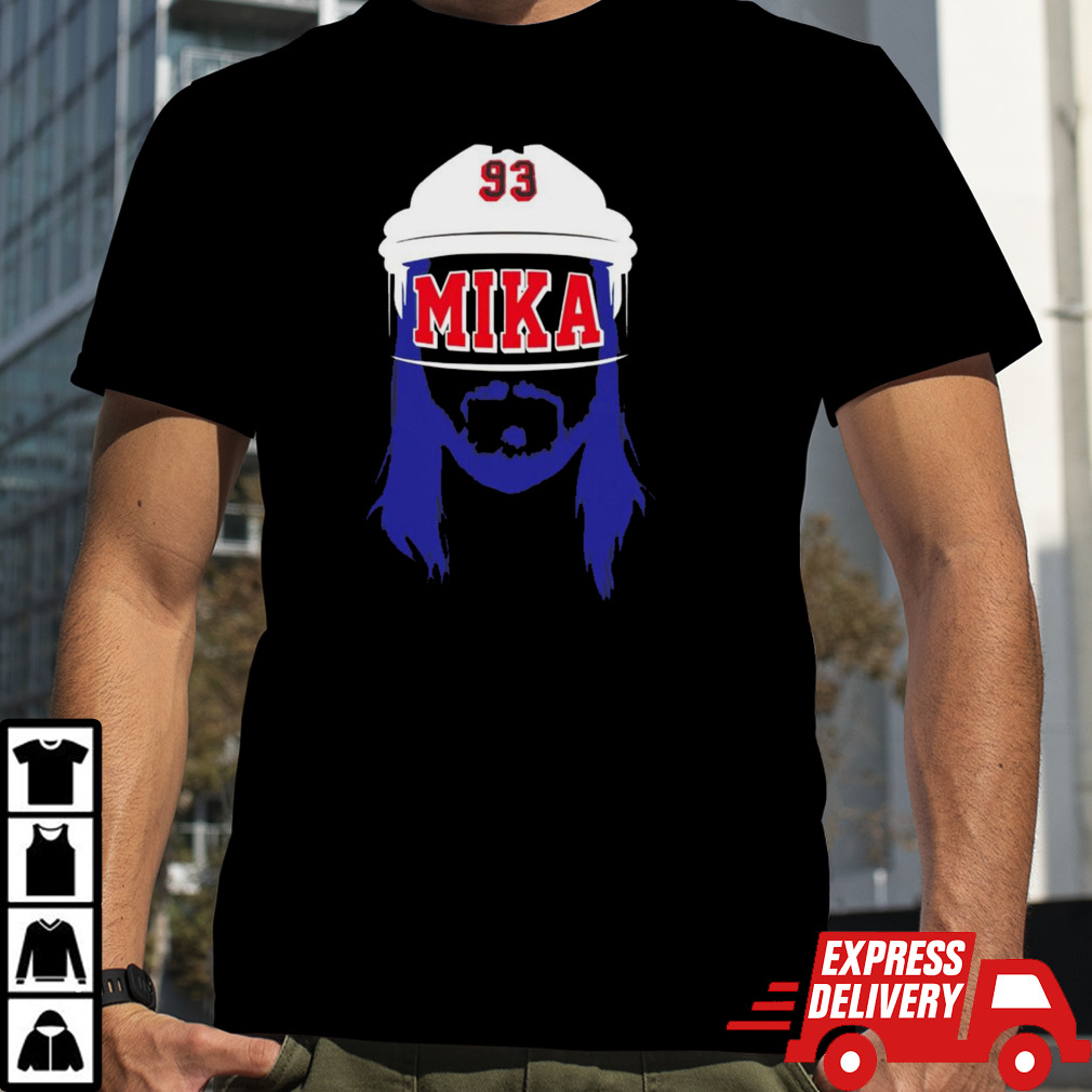 Mika Zibanejad blank face New York Rangers shirt