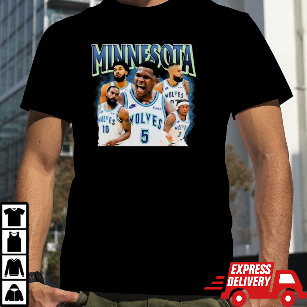 Minnesota Anthony Edwards Jaden Mcdaniels Karl Anthony Towns Mike Conley Rudy Gobert Shirt