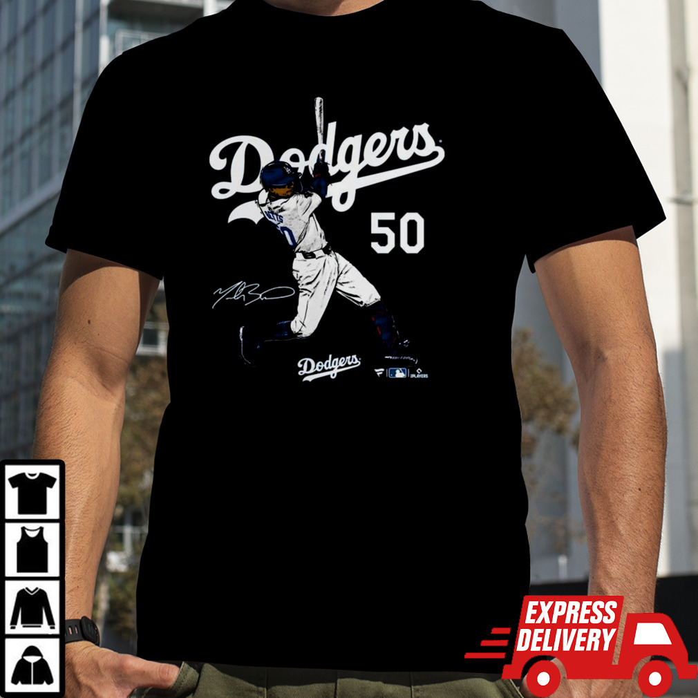 Mookie Betts Royal Los Angeles Dodgers Player Swing T-shirt