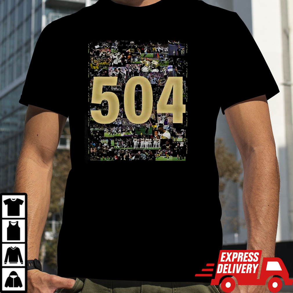 New Orleans Saints Happy 504 Day T-Shirt