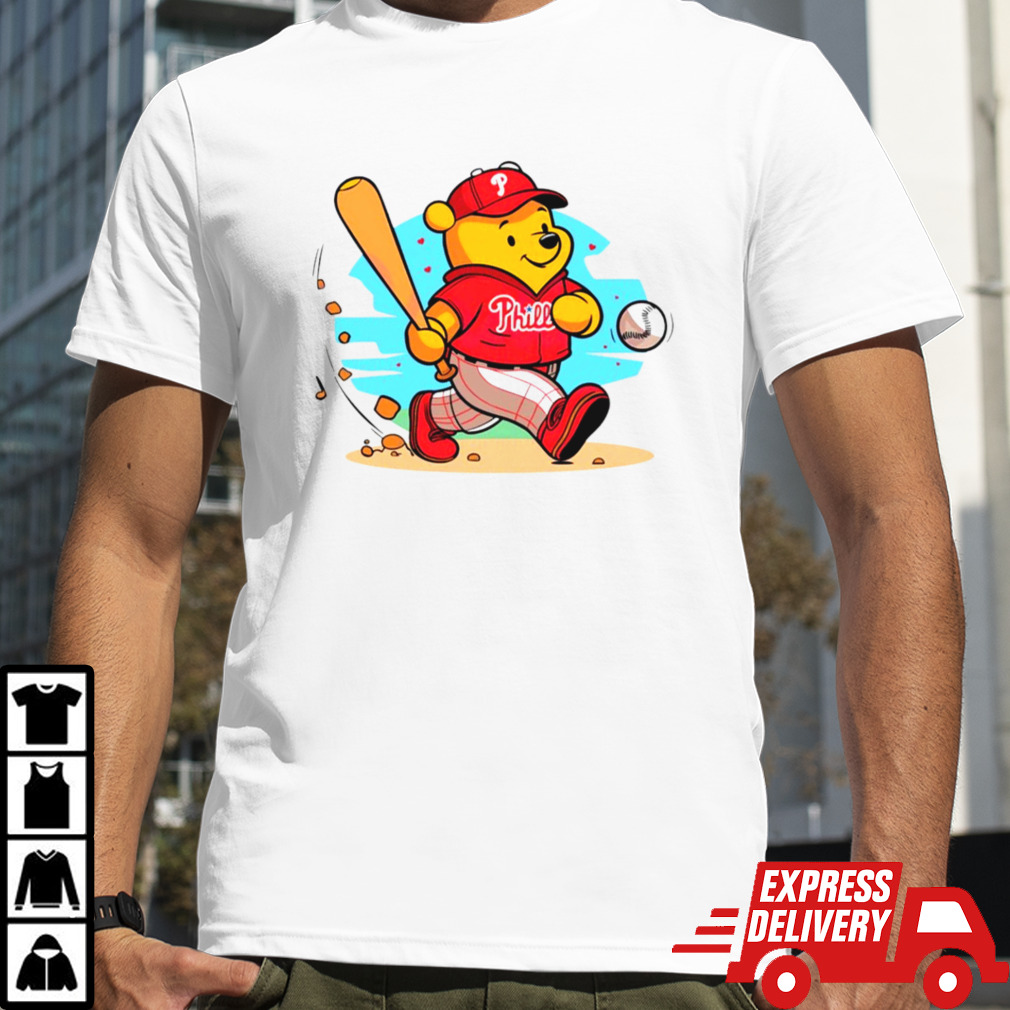 Winnie The Pooh Philadelphia Phillies baseball shirt