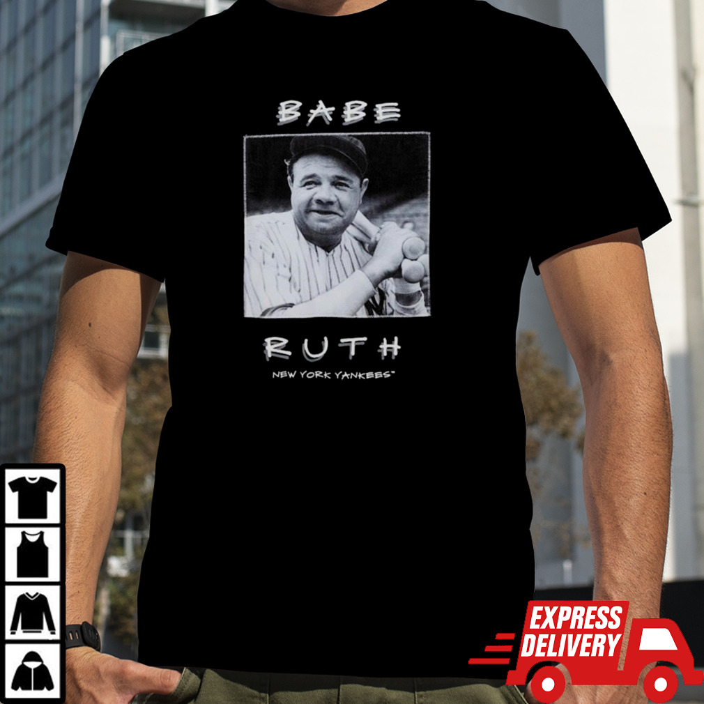 New York Yankees Babe Ruth Mitchell & Ness Player Vintage Logo T-shirt