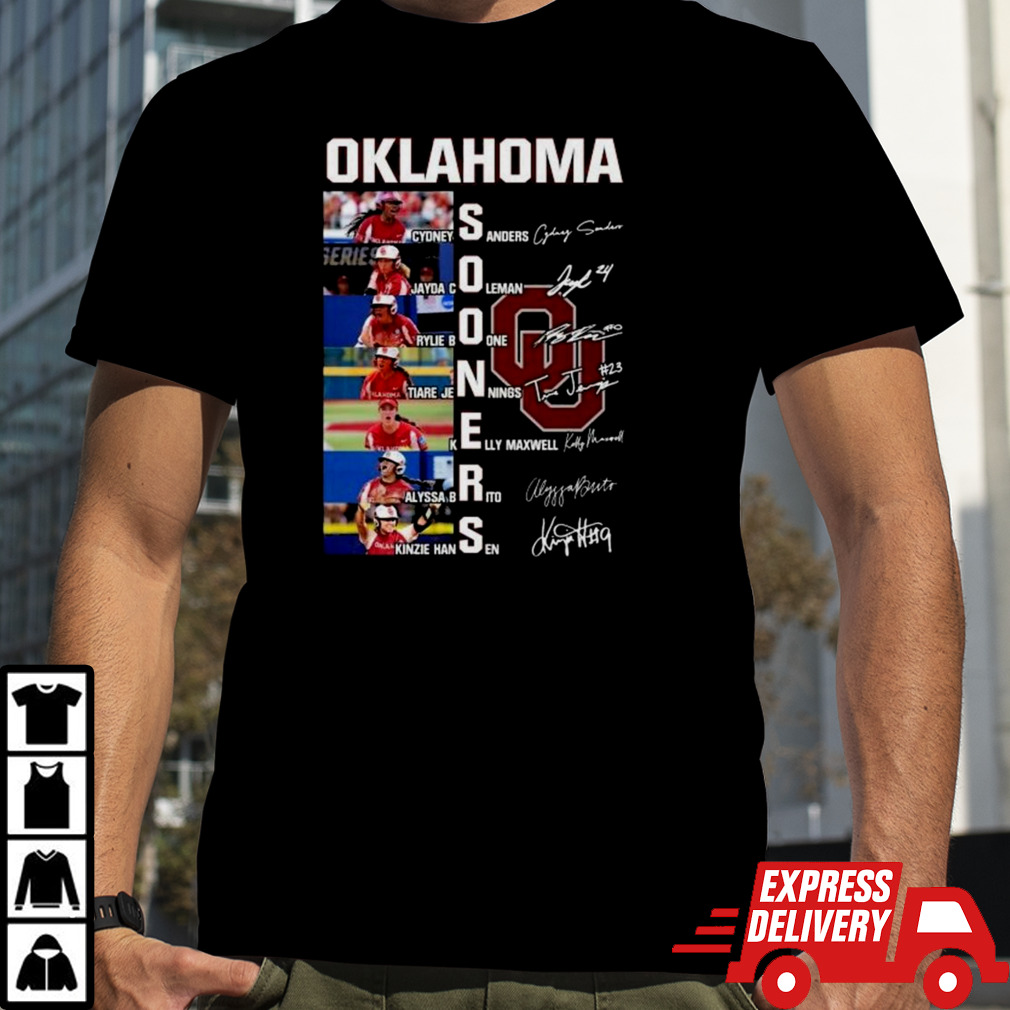 Oklahoma Sooners Signatures 2024 T-shirt