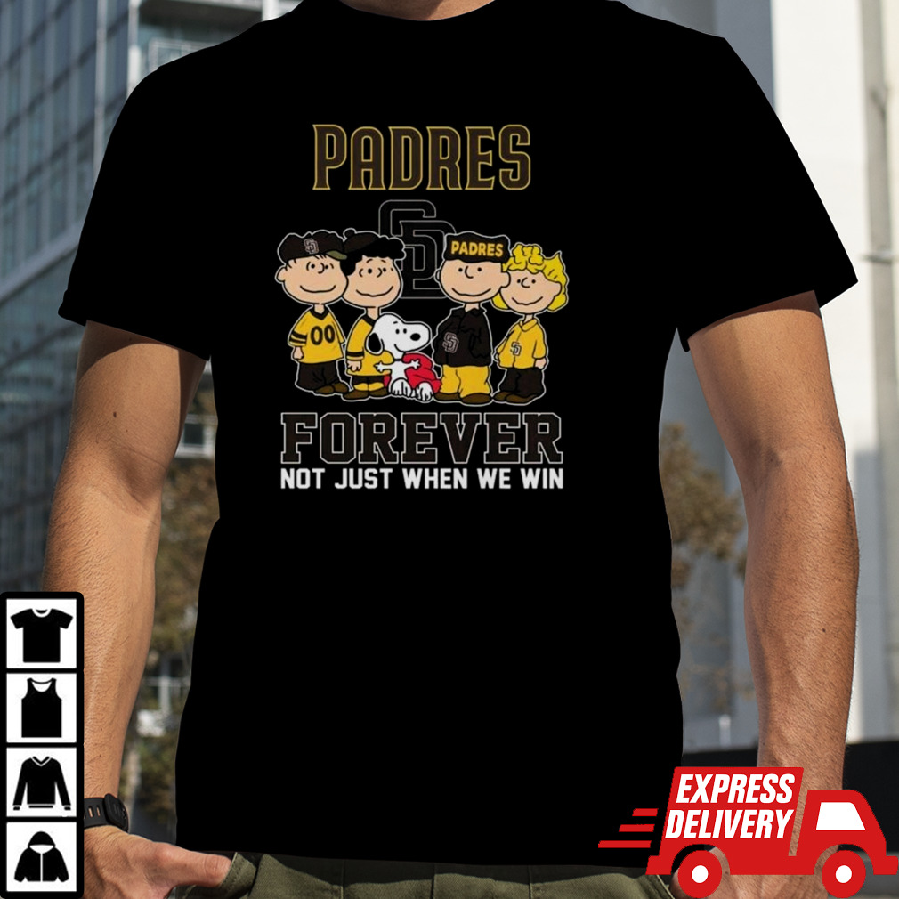 Peanuts San Diego Padres Forever Fan Not Just When We Win 2024 Shirt