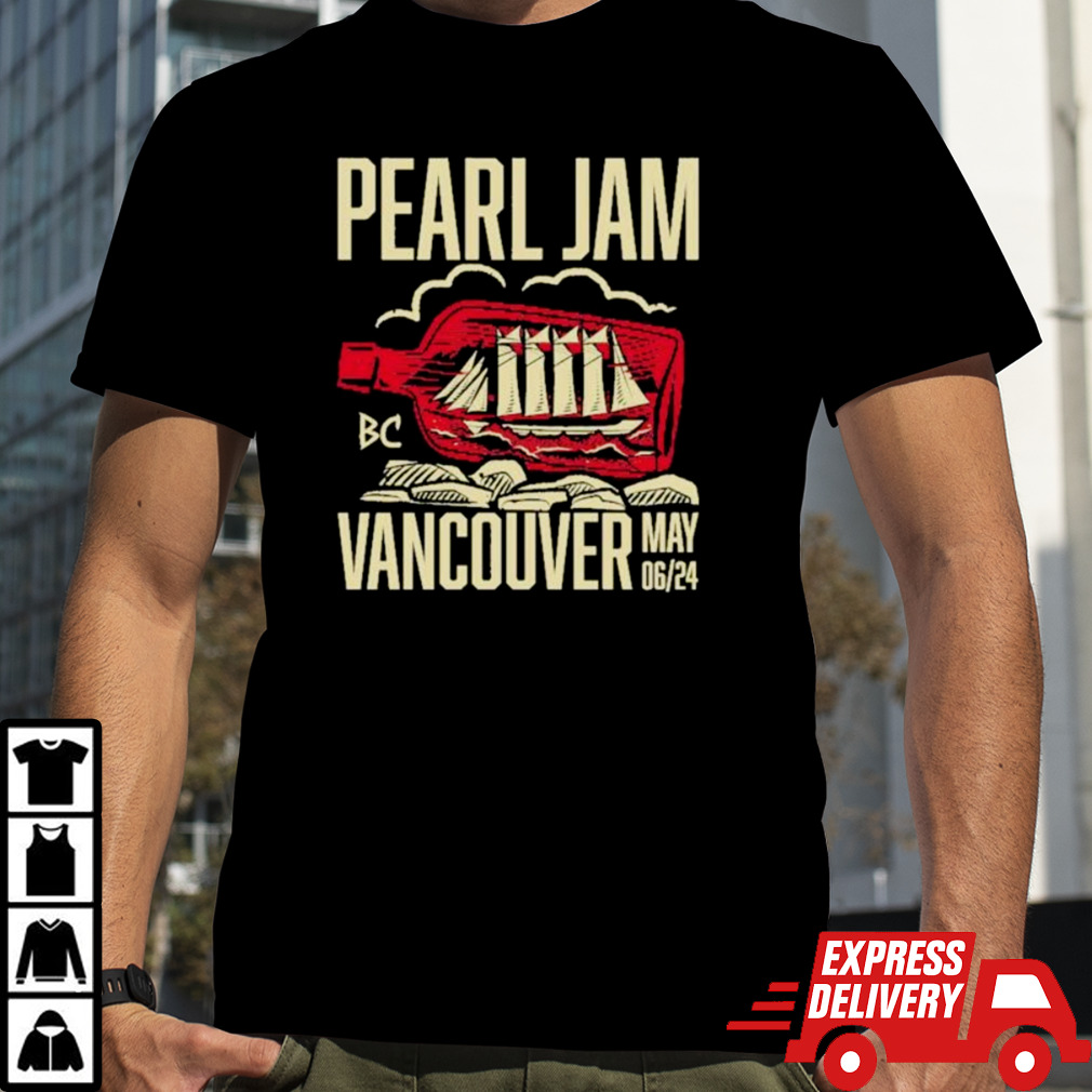 Pearl Jam Vancouver May 6 2024 Rogers Arena Event Shirt