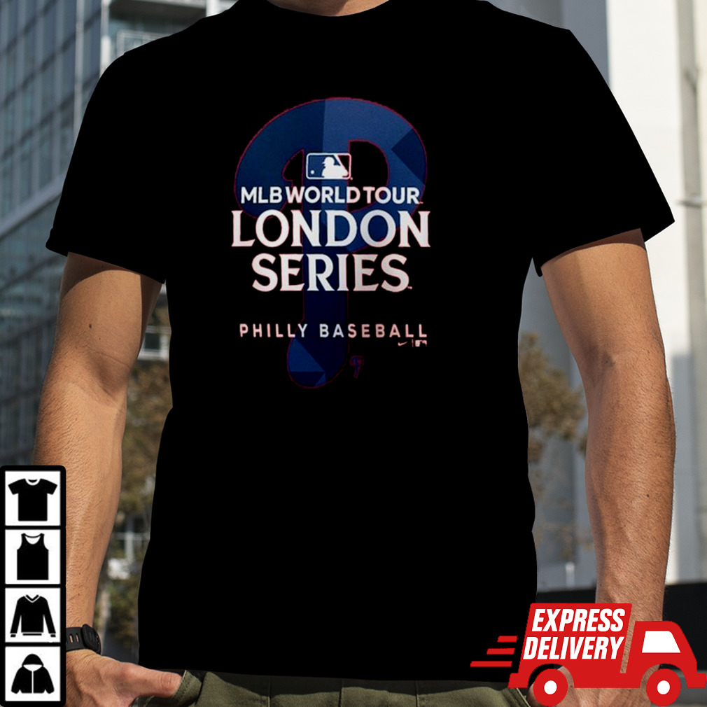 Philadelphia Phillies Red 2024 Mlb World Tour London Series T-shirt