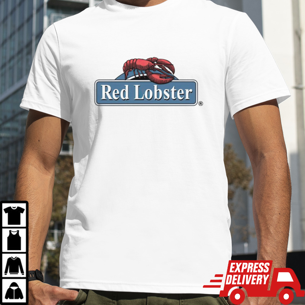 Red lobster seafood food restaurant logo shirt