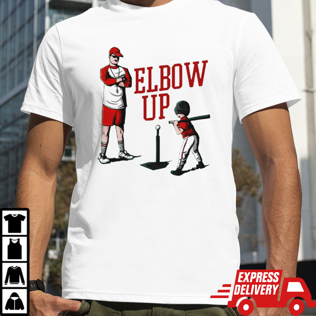 Elbow up baseball shirt