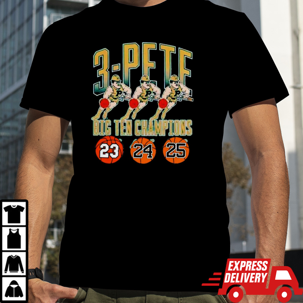 Purdue Boilermakers 3 Pete Big Ten Champions shirt