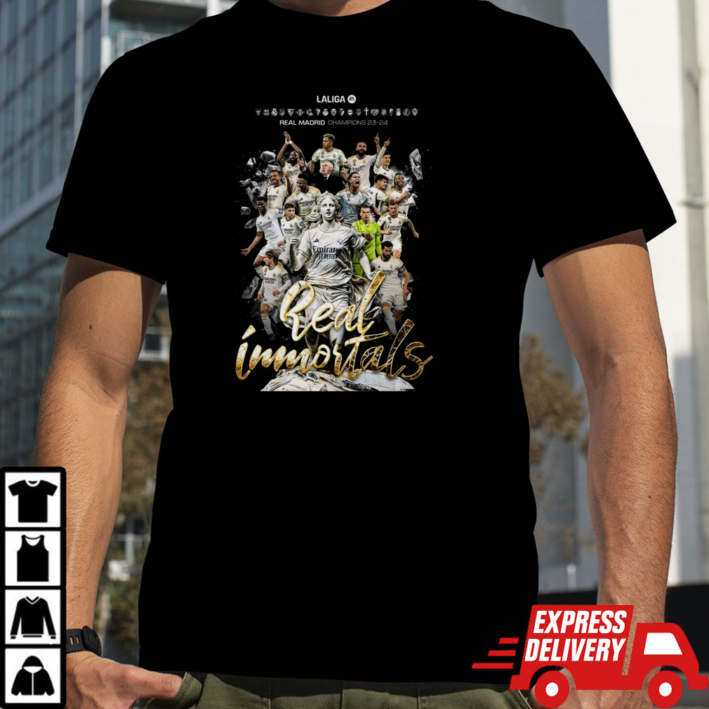 Real Madrid Is Laliga Ea Sports Champion 2023-24 Real Immortals T-Shirt