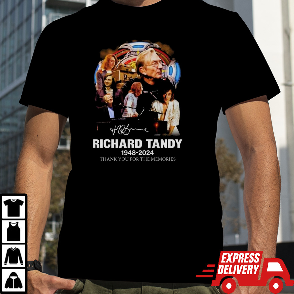 Richard Tandy 1948-2024 Thank You For The Memories Signature T-shirt