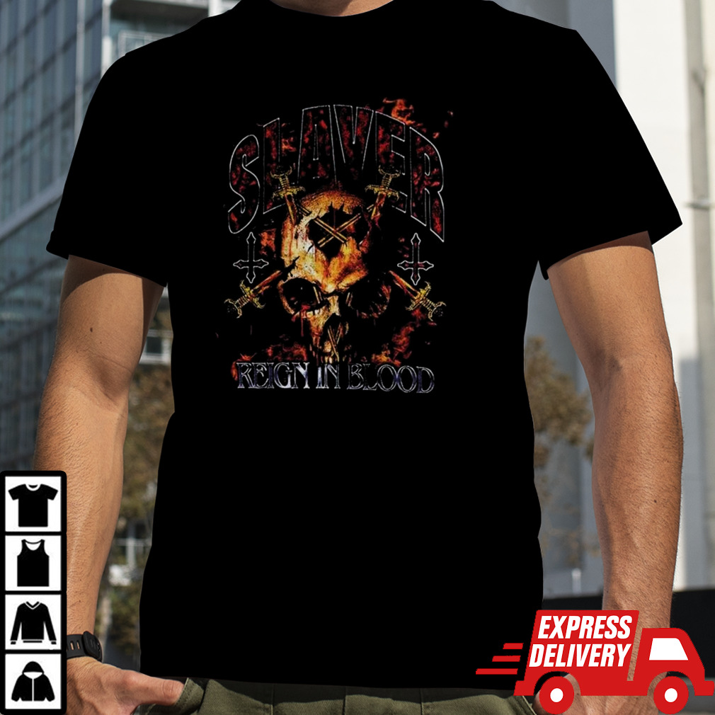 Slayer Reign In Blood Tracklist T-shirt