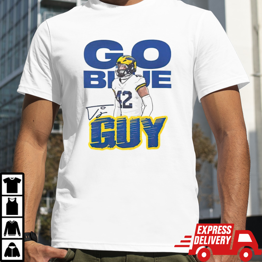 Tj Guy go blue shirt