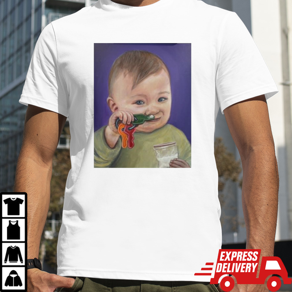 Baby Bump Toddler Doing A Key Bump T-shirt