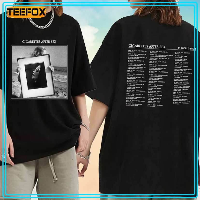 Cigarettes After Sex X's World Tour 2024 T-Shirt