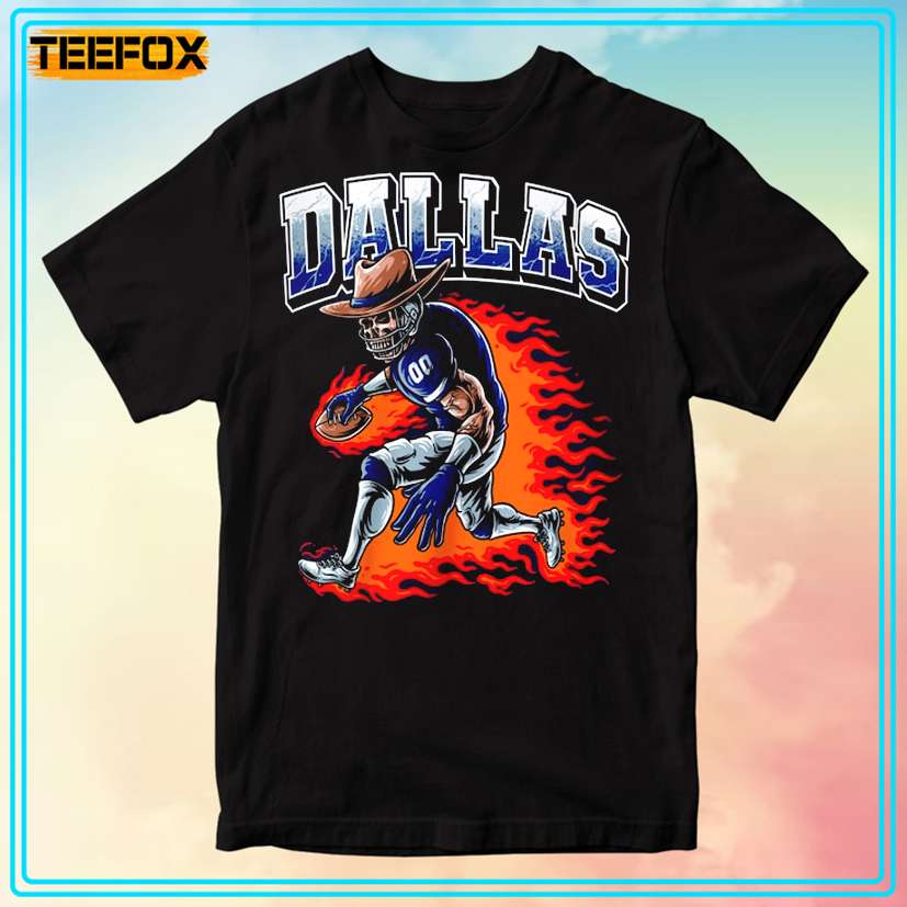 Dallas Cowboys Football Skull Style T-Shirt