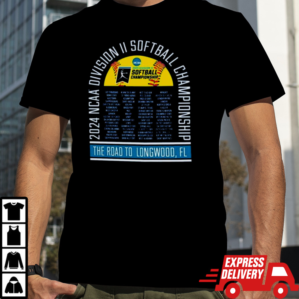 The Road to Longwood, FL 2024 NCAA Division II Softball Championship Shirt