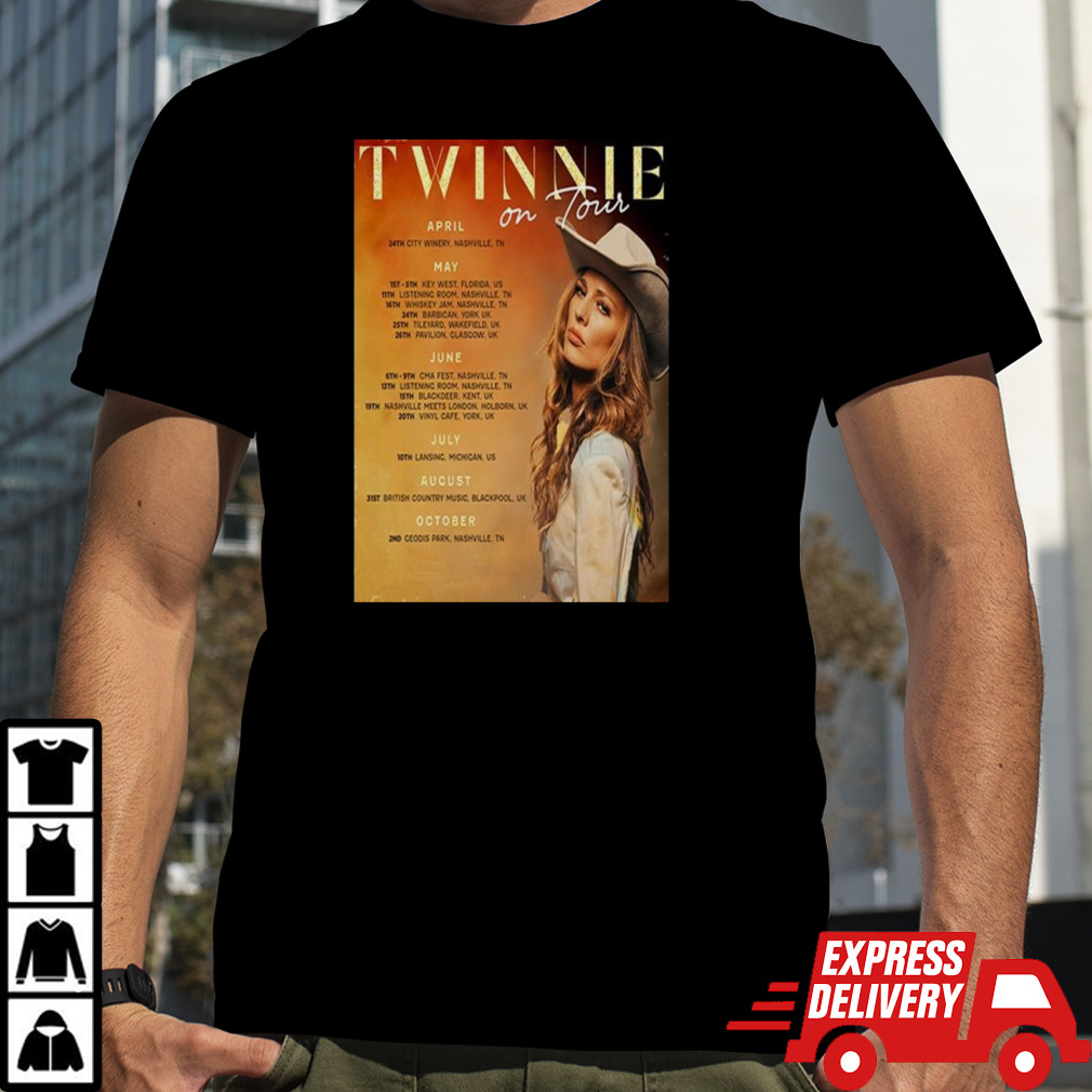 Twinnie On Tour 2024 Schedule List T-shirt