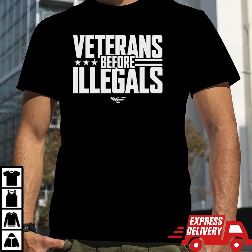 Veterans before illegals logo shirt