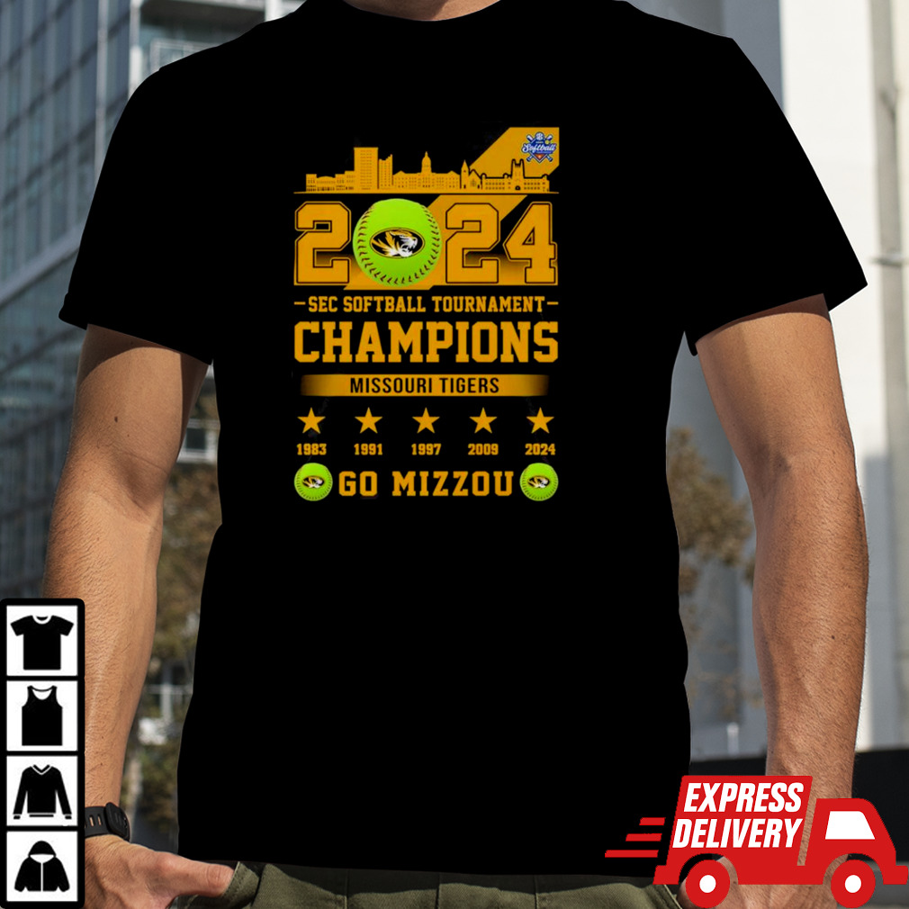 2024 SEC Softball Tournament Missouri Tigers Go Tigers CHampions Go Mizzou shirt