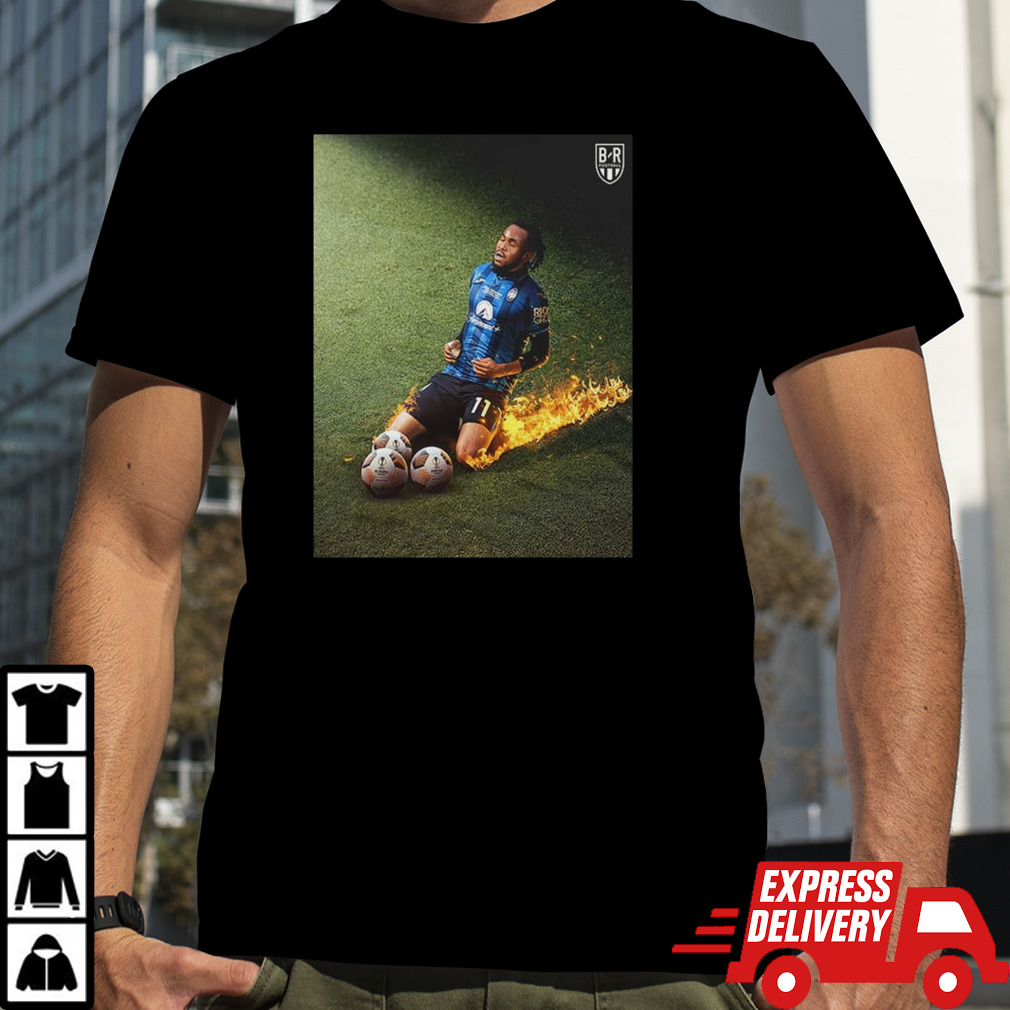 Ademola Lookman Scored A Hat Trick In The Europa League Final 2024 Atalanta BC Champions shirt