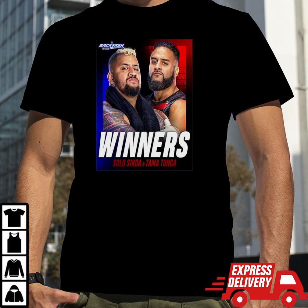 WWE Backlash Winners Solo Kikoa And Tama Tonga T-Shirt