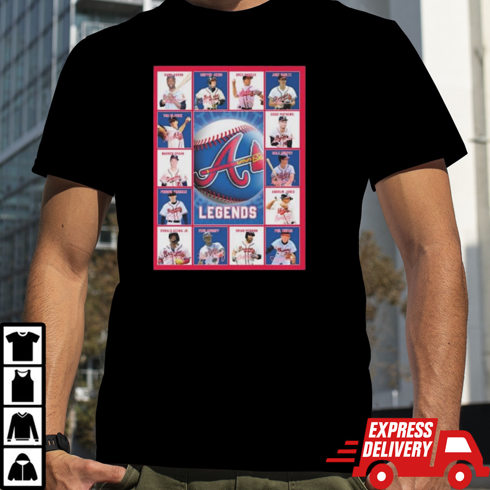 Atlanta Braves Legends Team Players Blanket shirt